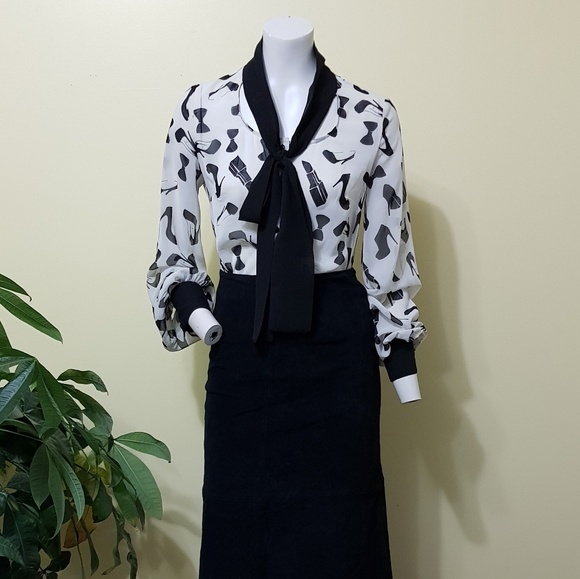 Vintage Kardashian Kollection Bowtie Blouse - Picture 4 of 6